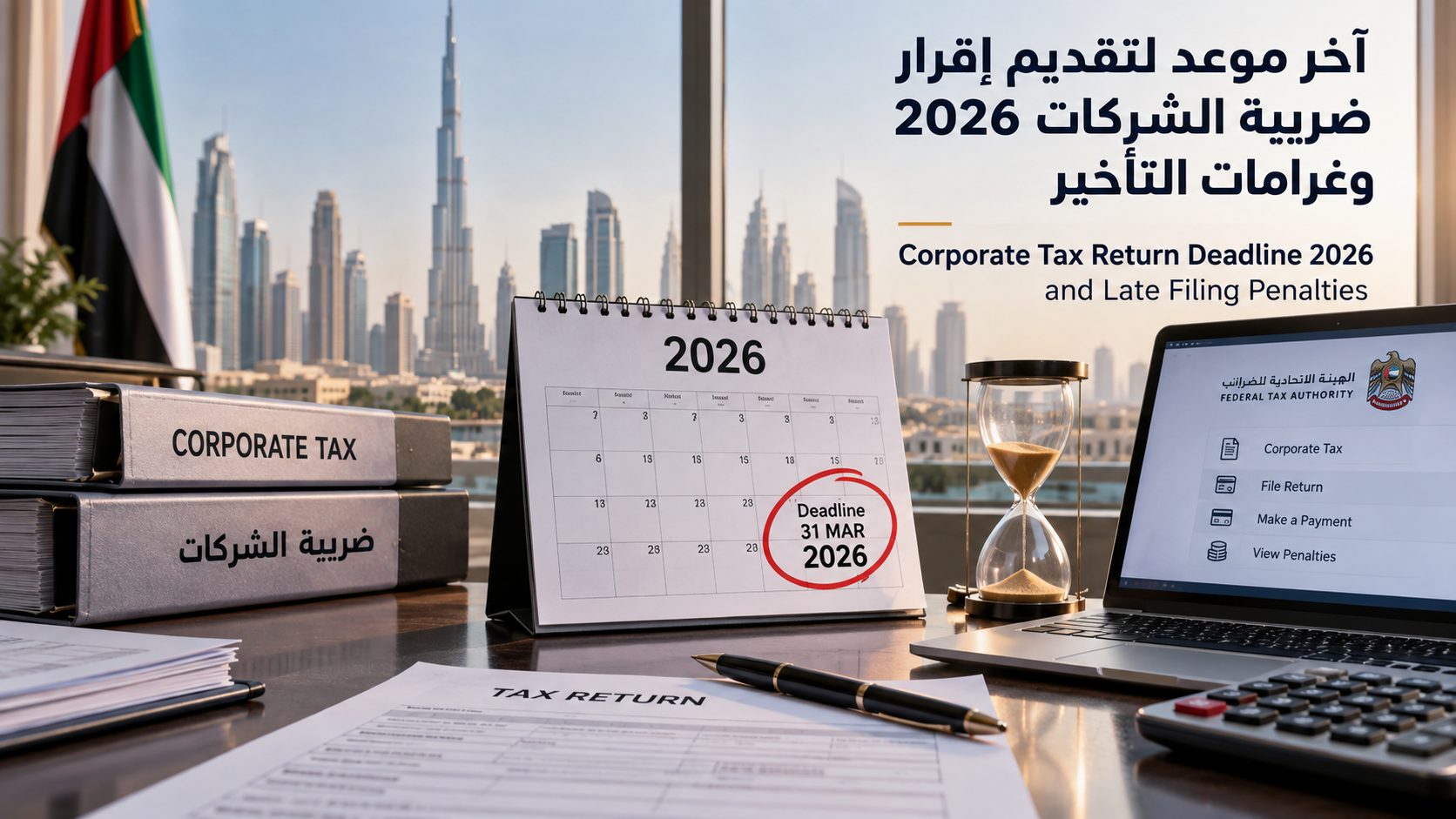 آخر موعد لتقديم إقرار ضريبة الشركات 2026 وغرامات التأخير