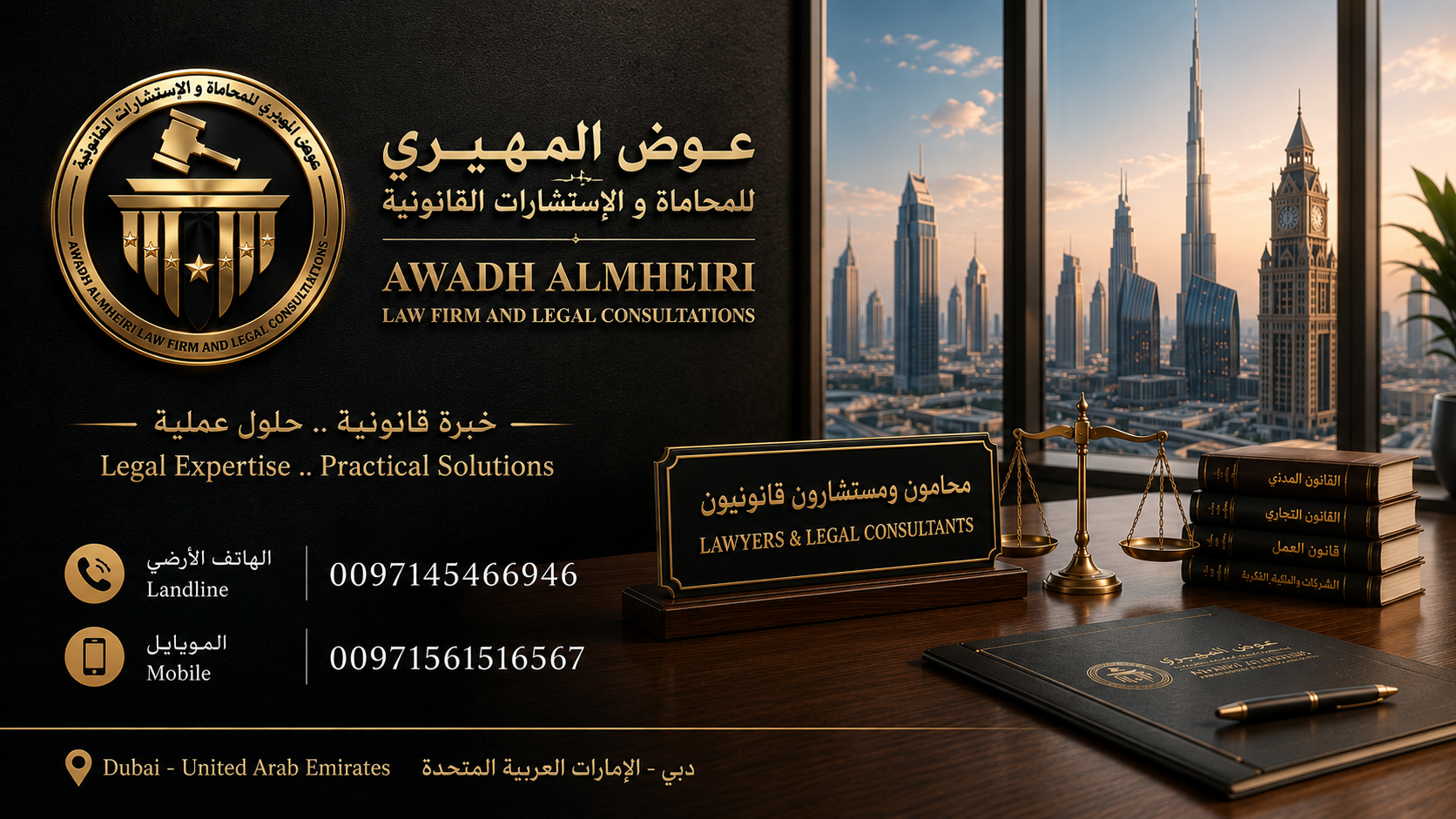 محامي في دبي هاتف 0561516567 تخصصات متنوعة