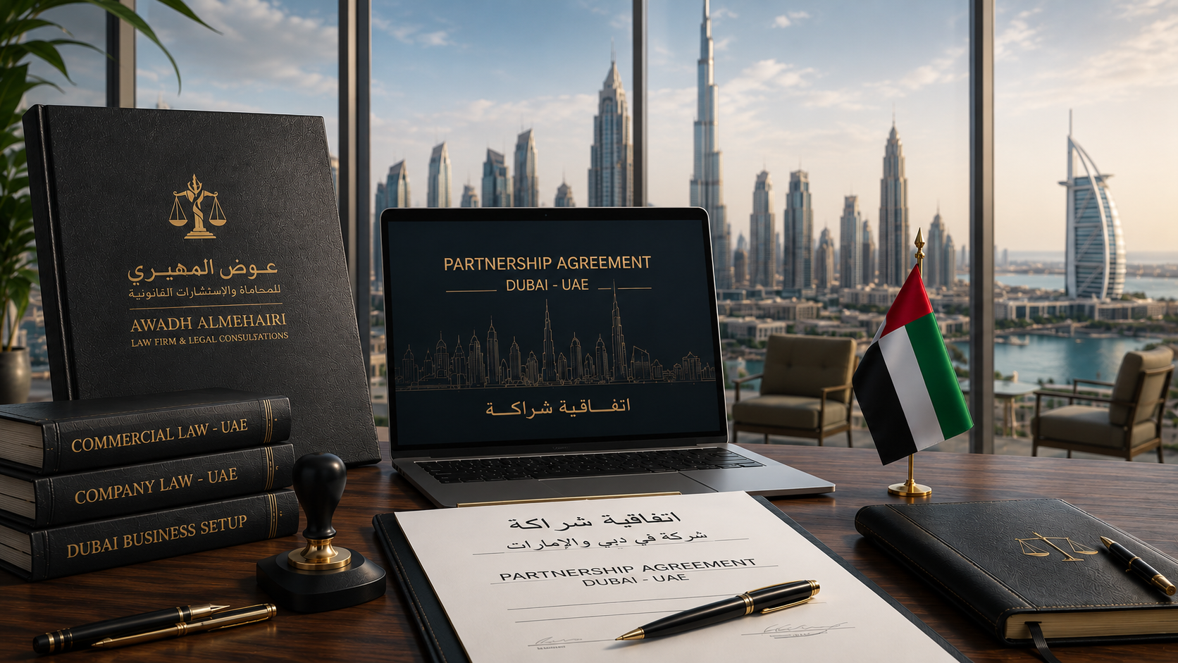 Rédaction d'un accord de partenariat pour une entreprise à Dubaï
