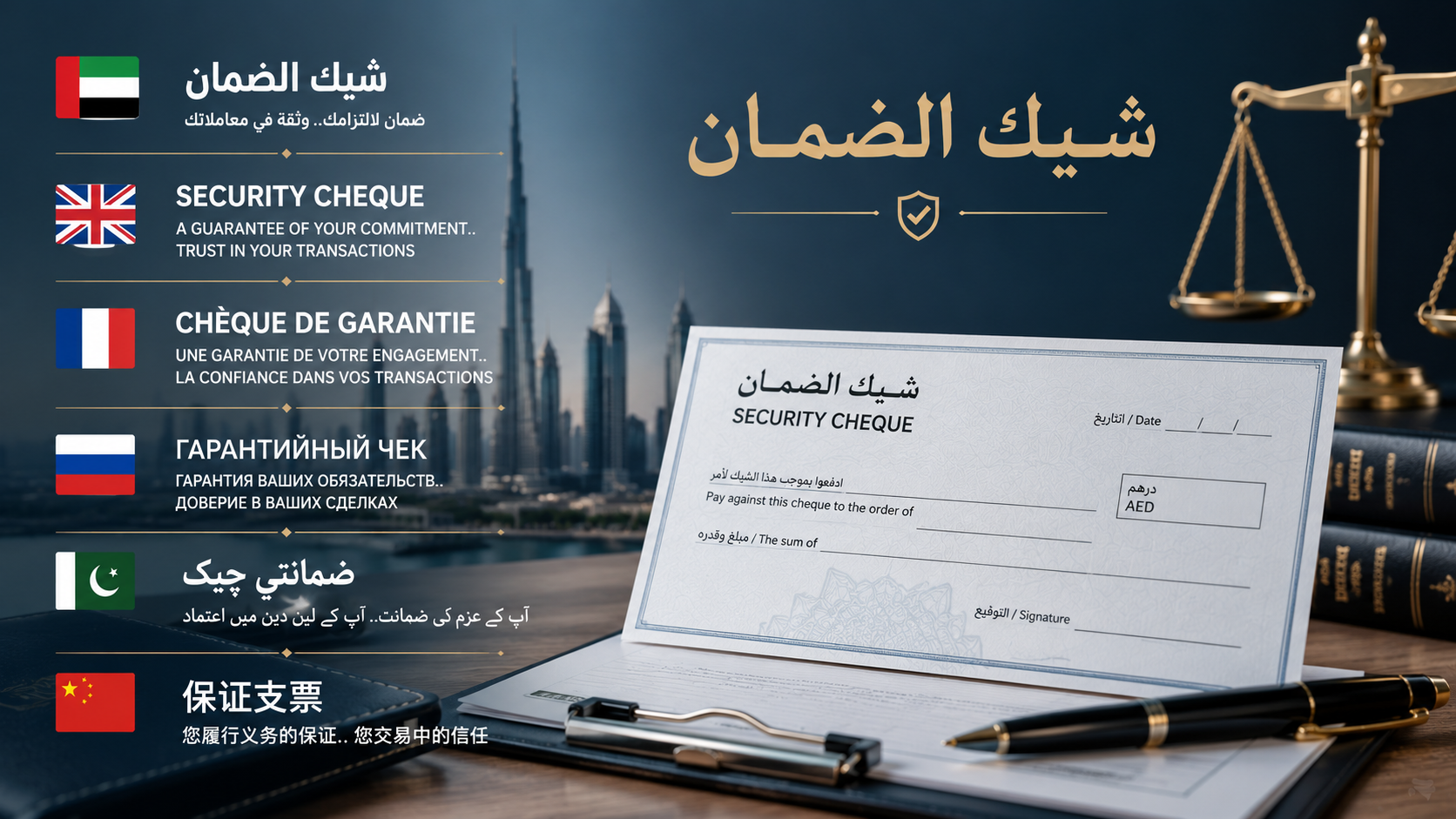 شيك الضمان في الإمارات: المشاكل والحلول وطرق الاعتراض على التنفيذ
